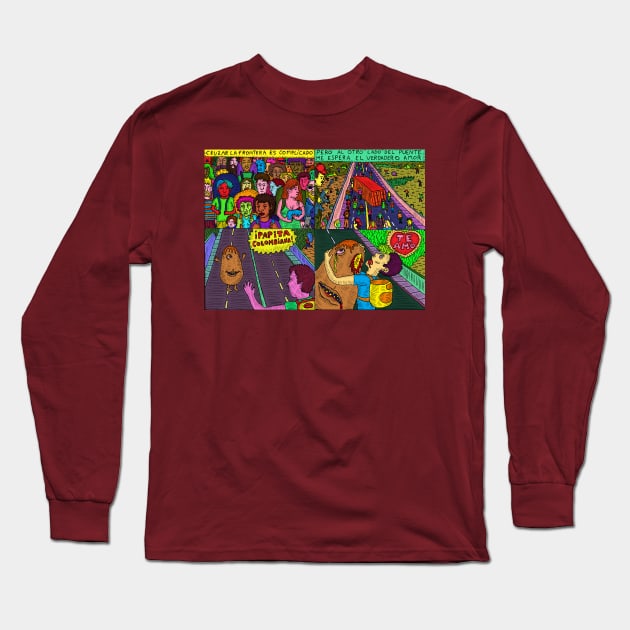 Colombian Potato Long Sleeve T-Shirt by Majenye